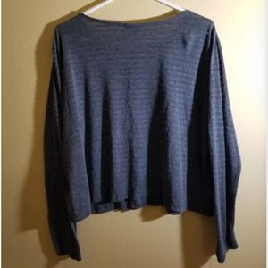 Dark Grey Shirt Ribbed